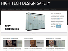 Tablet Screenshot of hightechdesignsafety.com